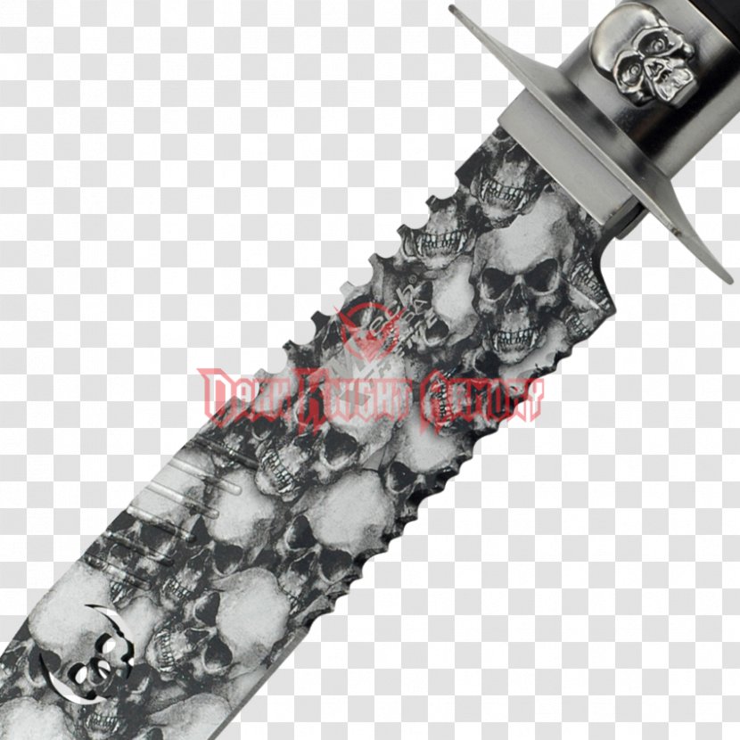 Bowie Knife Hunting & Survival Knives Gerber Gear Swiss Army - Weapon - Skull Transparent PNG