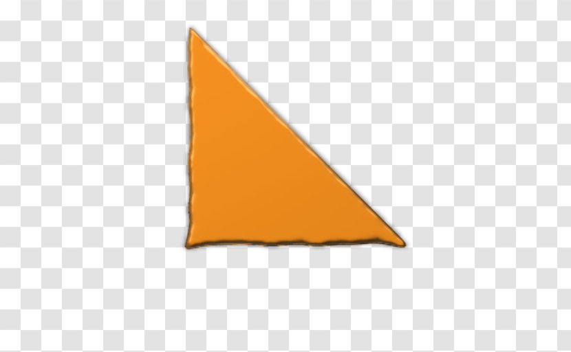 Triangle Rectangle - Orange - Deformed Transparent PNG