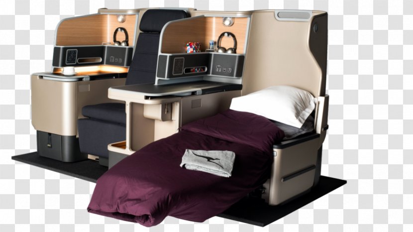Airbus A330-200 Flight Business Class Qantas - Furniture - Seat Transparent PNG