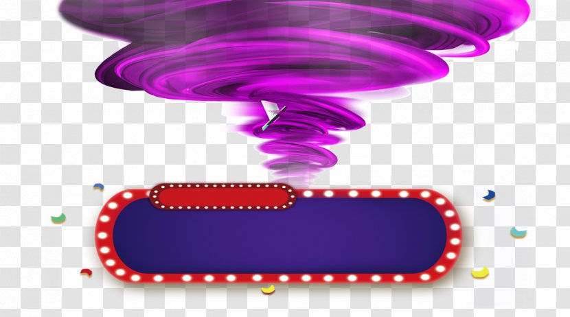 Purple Pattern Edge - Whirlwind Transparent PNG