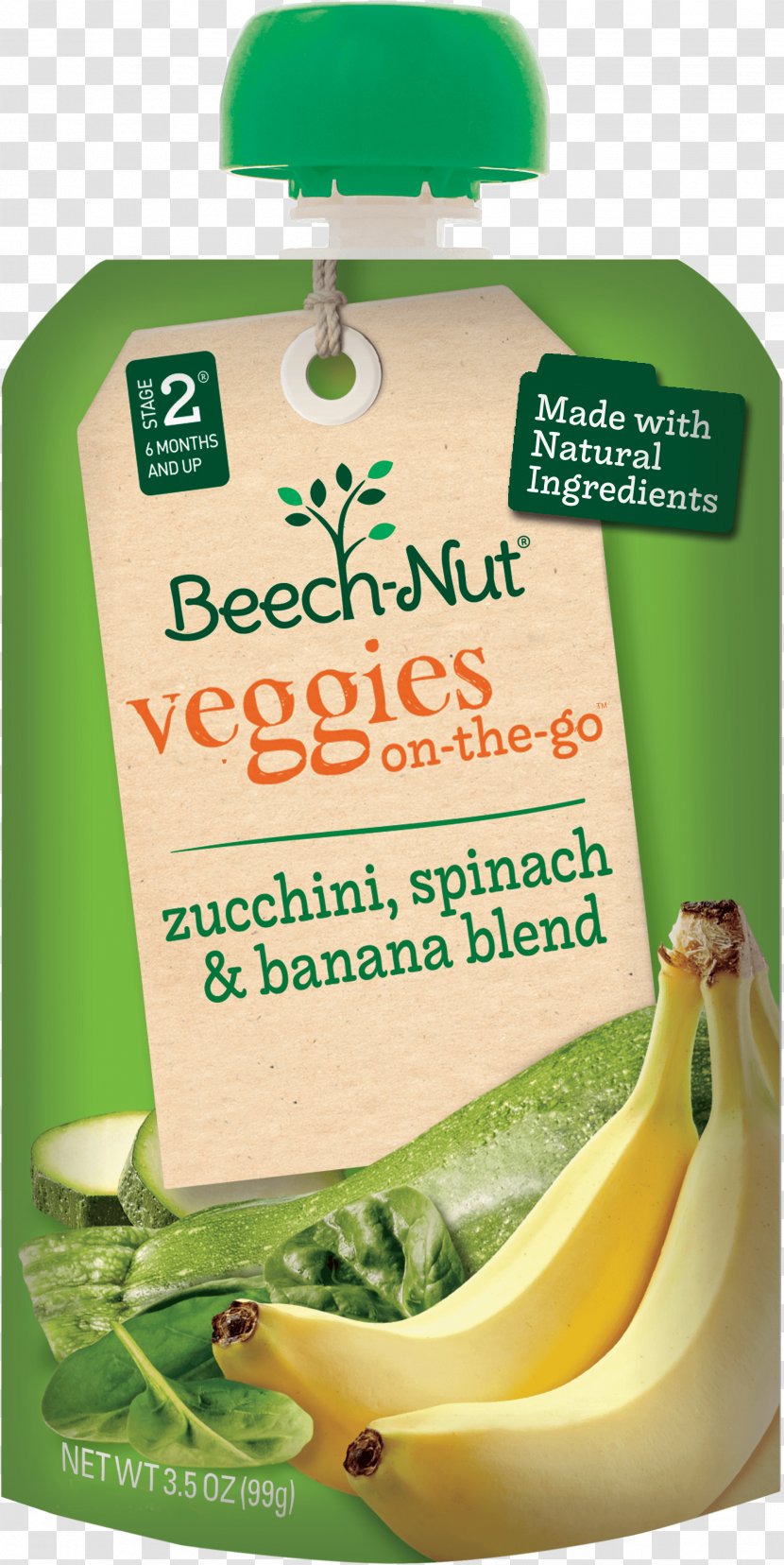 Banana Baby Food Beech-Nut Zucchini Purée - Family Transparent PNG