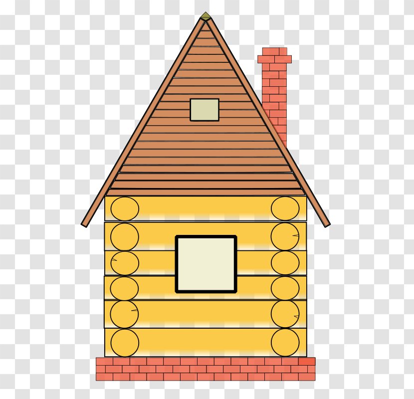 Wood House Building Clip Art - Elevation Transparent PNG
