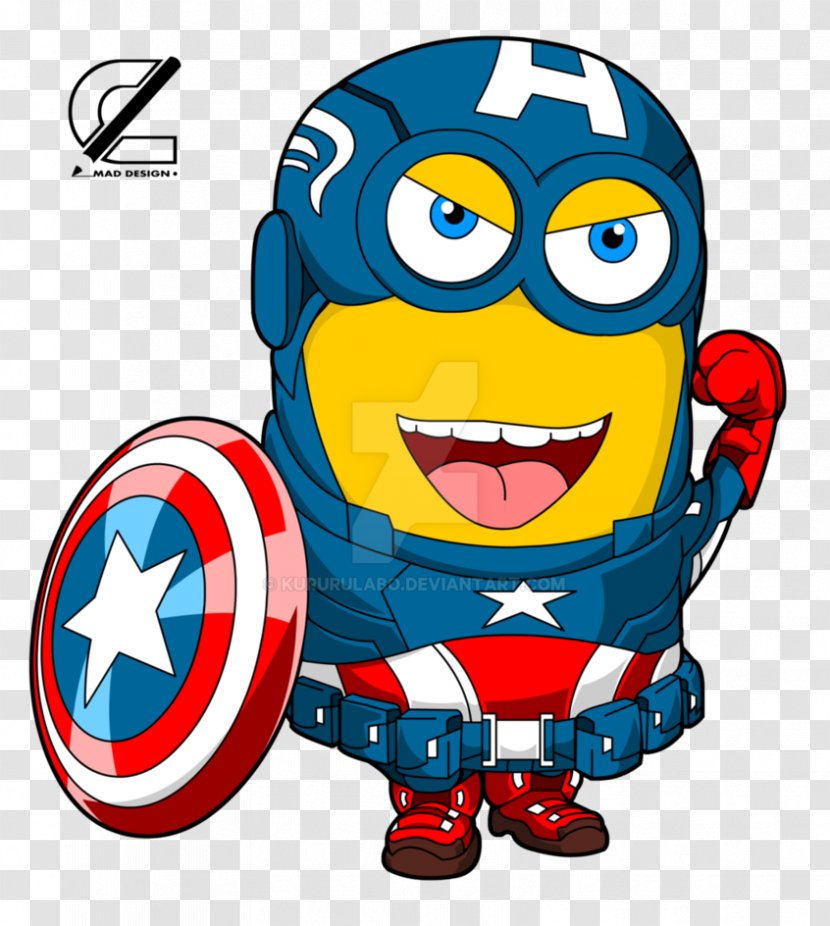 Captain America YouTube Minions Drawing Art Transparent PNG