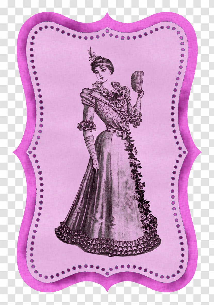 Paper Vintage Clothing Fashion Hobby Pattern - Pink - Designer Transparent PNG