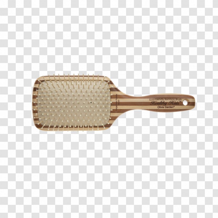 Comb Hairbrush Frisörgrosissten Olivia Garden Bamboo Brush Paddle 1pc Healthy Hair HH-P7 13-Row Large Ionic Transparent PNG
