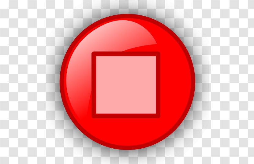 Clip Art Image Button - Red Transparent PNG