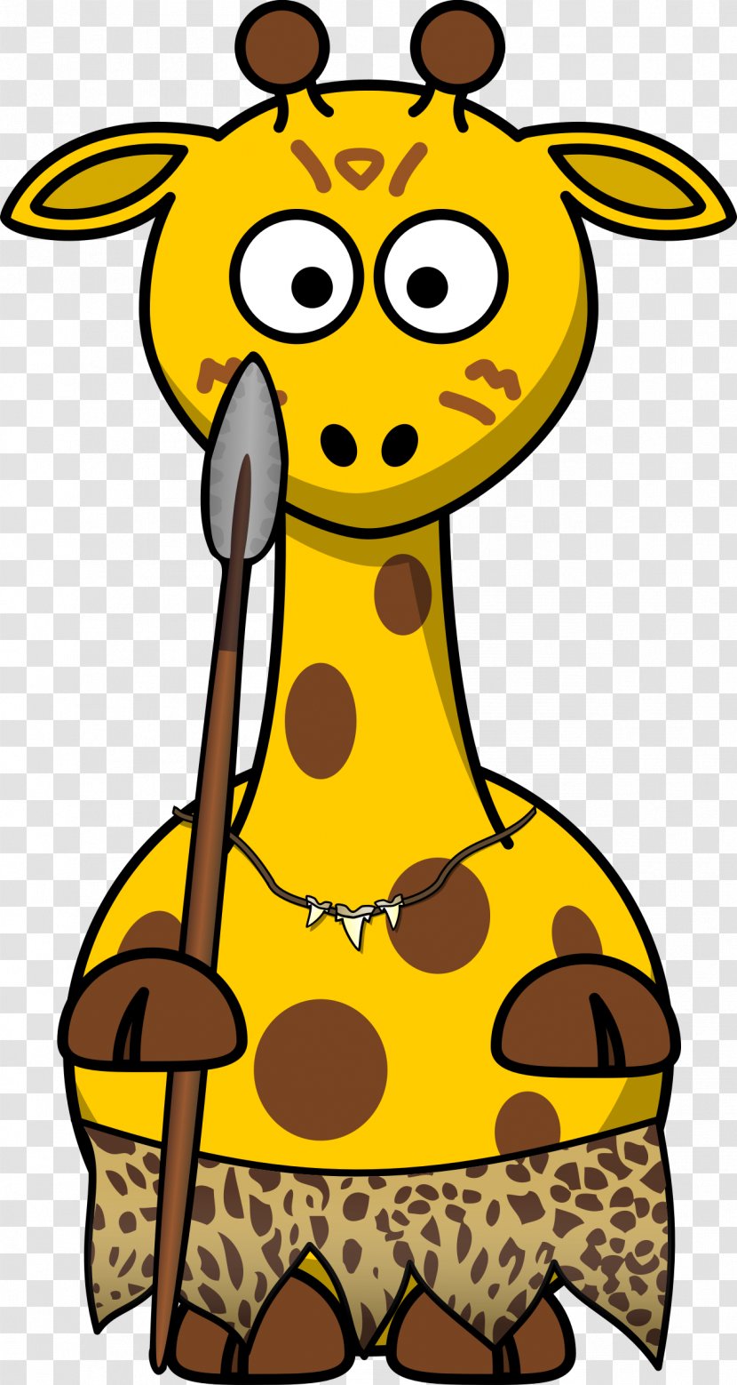 Giraffe Drawing Cartoon Clip Art - Mammal Transparent PNG