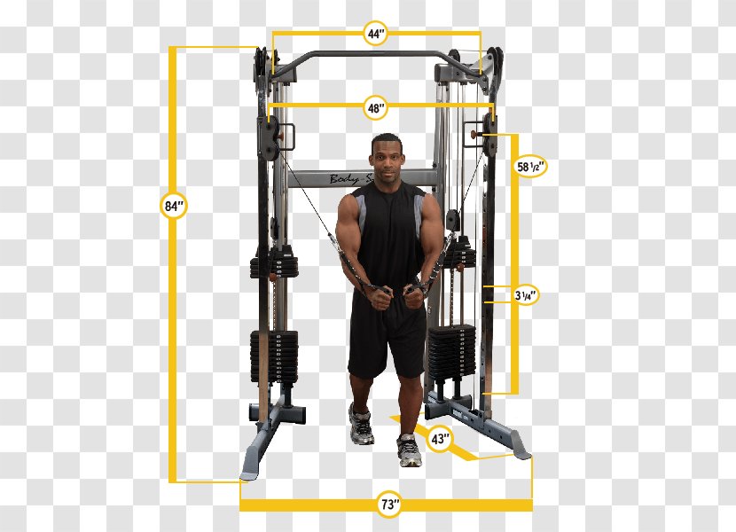 Pulley Functional Training Cable Machine Fitness Centre - Exercise Transparent PNG