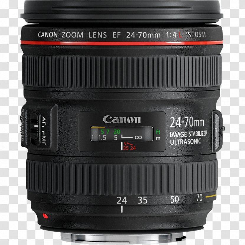 Digital SLR Canon EF Lens Mount EOS 24-70mm Zoom F/4L - Single Reflex Camera Transparent PNG