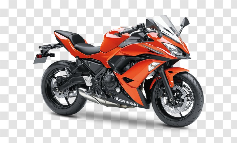 Orange Kawasaki Ninja 650R Motorcycles Transparent PNG