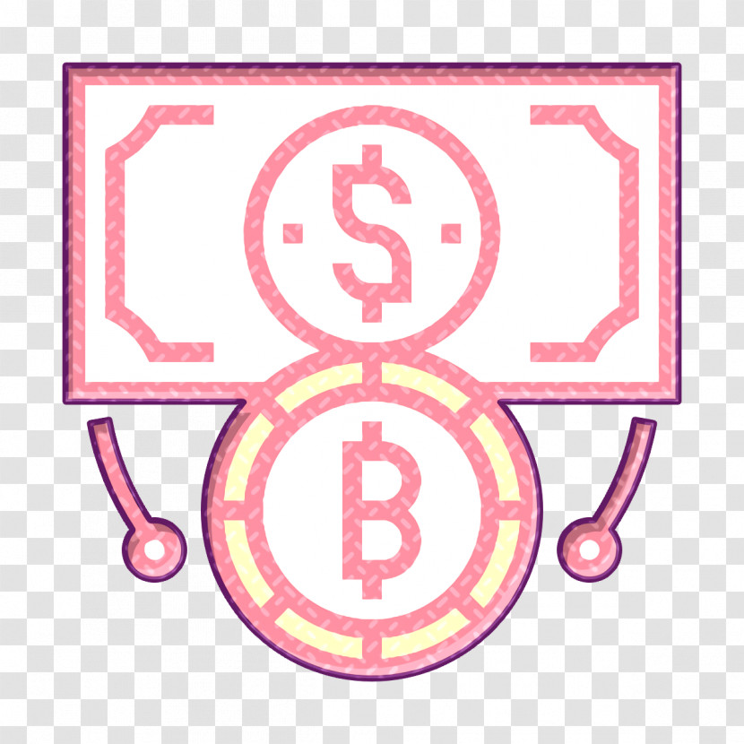 Blockchain Icon Bitcoin Icon Exchange Rate Icon Transparent PNG