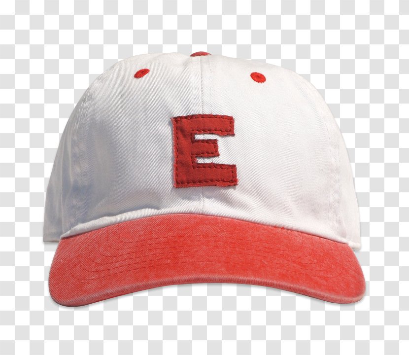 Baseball Cap Headgear Hat Red - Letter E Transparent PNG