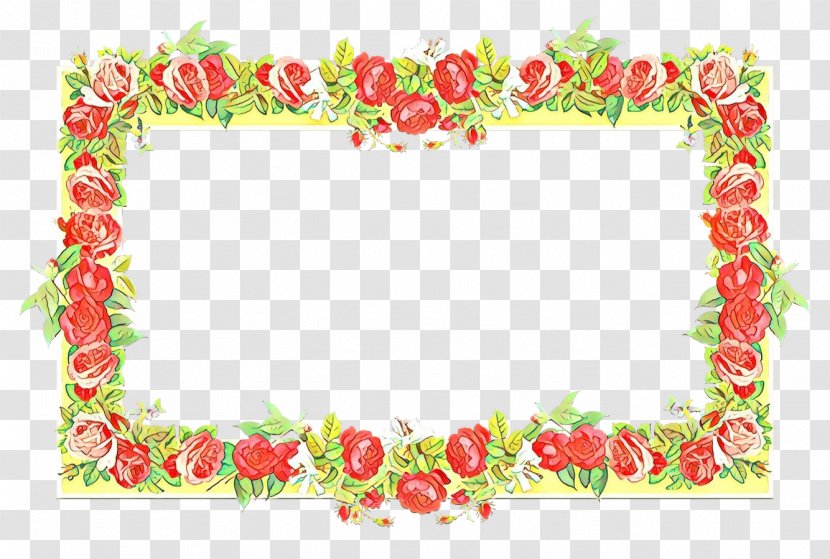 Picture Frames Image Rose Floral Design Flower - Heart - Watercolor Painting Transparent PNG