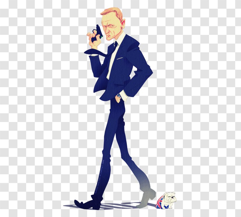 James Bond Character Actor Cartoon - Standing Transparent PNG