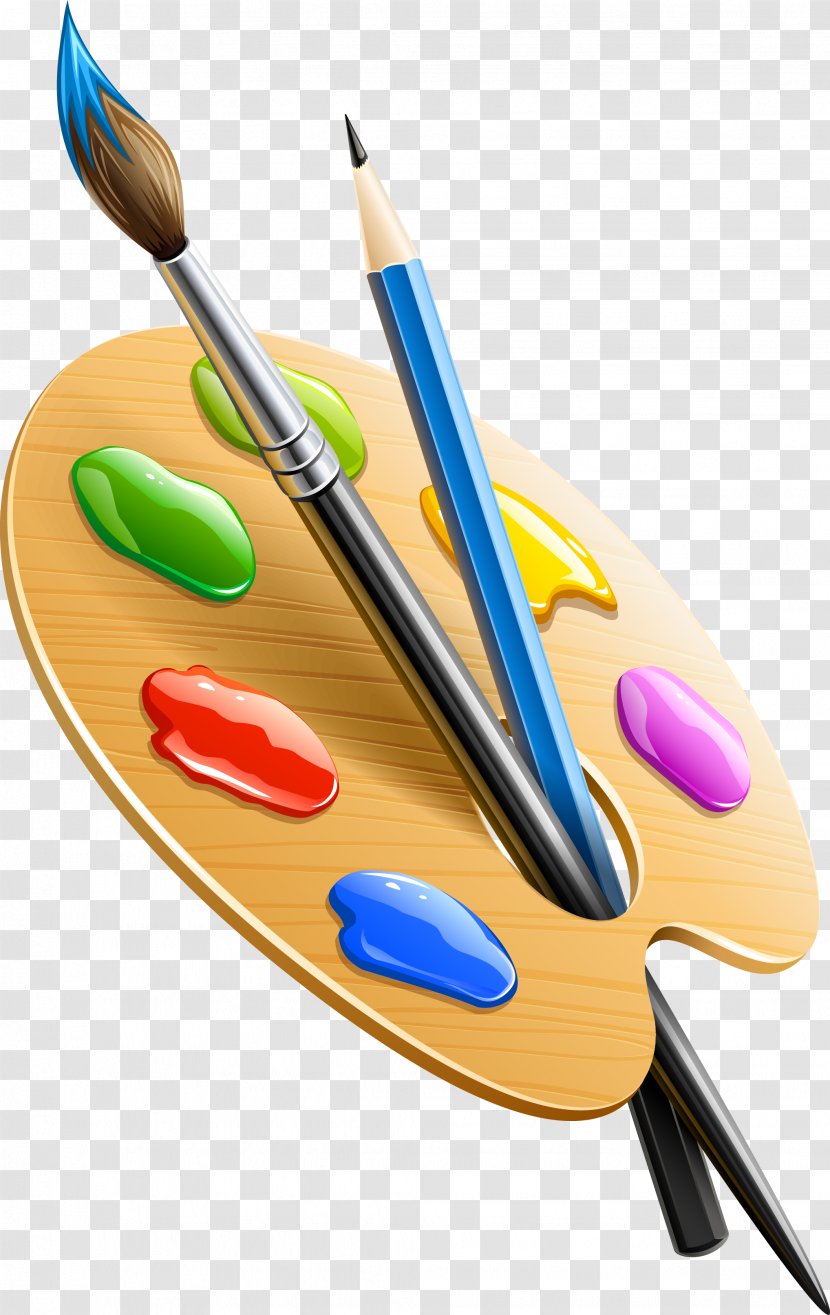 Paintbrush Drawing Pencil Palette - Art - Louboutin Transparent PNG