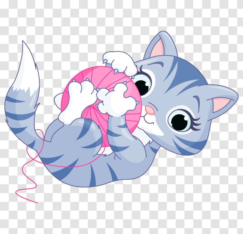 Whiskers Cat Kitten Sticker Clip Art - Cartoon Transparent PNG