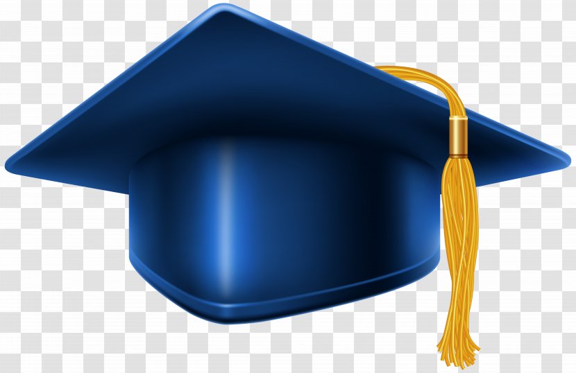 Square Academic Cap Graduation Ceremony Clip Art - Electric Blue - Toga Transparent PNG