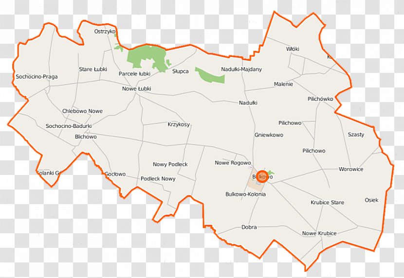 Gniewkowo, Masovian Voivodeship Chlebowo, Rogowo, Gmina Bulkowo Osiek, Płock County - Ecoregion - Map Transparent PNG