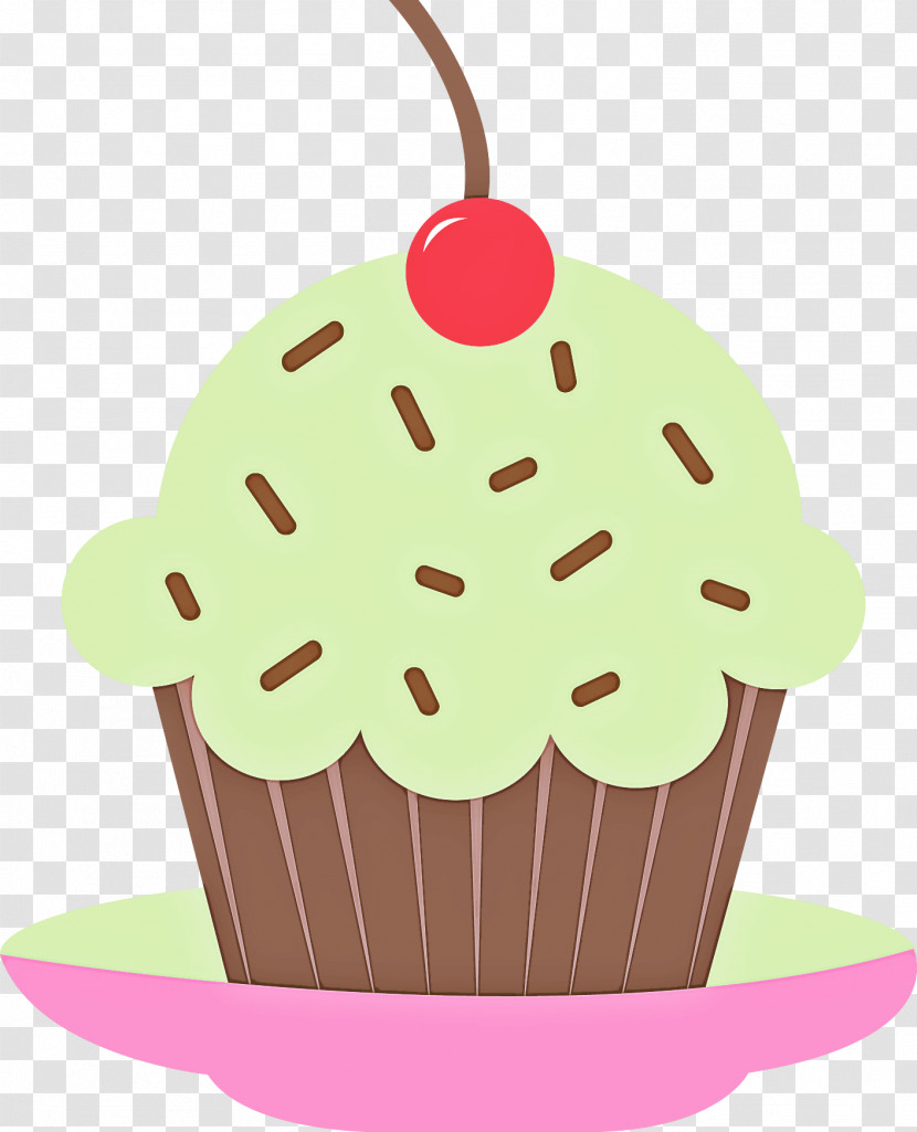 Baking Cup Cupcake Cake Pink Food Transparent PNG