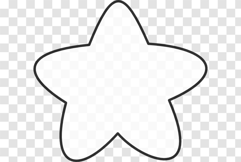 Star Outline Clip Art - Black And White - Hawaii Transparent PNG