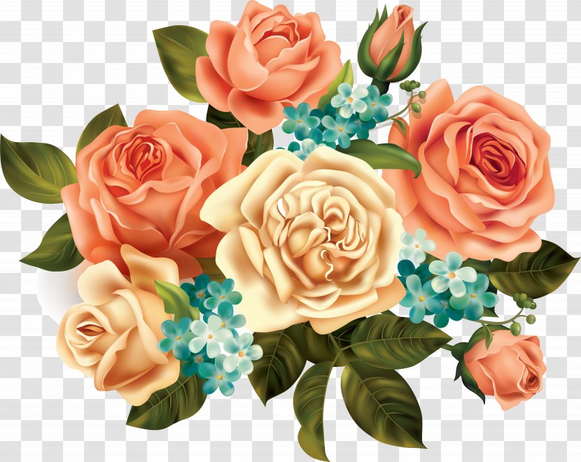 Clip Art Flower Bouquet Floral Design Rose - Painting - Bob Ross Transparent Transparent PNG