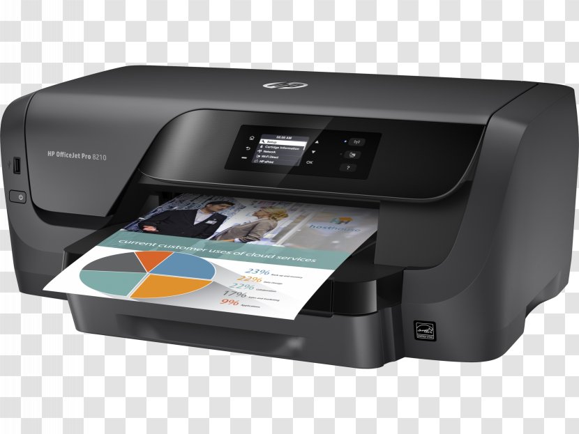 Hewlett-Packard HP Officejet Pro 8210 Printer Inkjet Printing - Hp Eprint - Hewlett-packard Transparent PNG