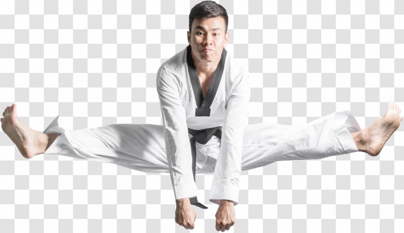 Karate Dobok Flying Kick Taekwondo - Uniform Transparent PNG