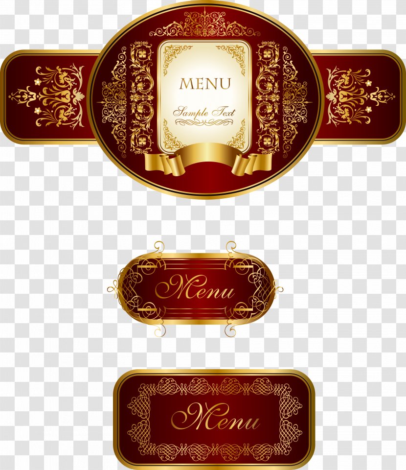 Visual Arts Arabesque - Portable Document Format - Vector Brick Red Wine Label Transparent PNG