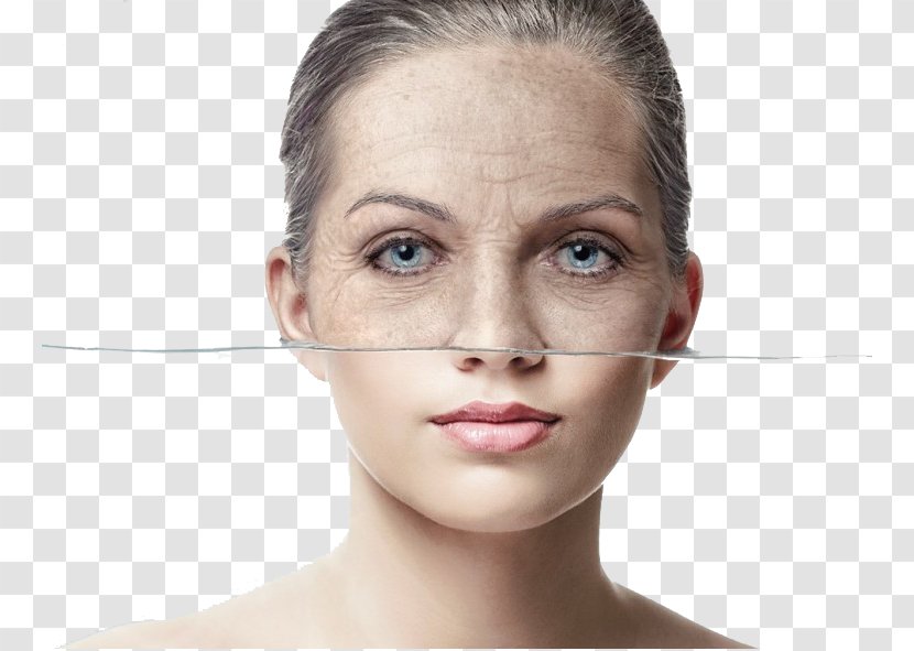 Anti-aging Cream Wrinkle Face Ageless - Eyelash - Women Young And Old Comparison Transparent PNG