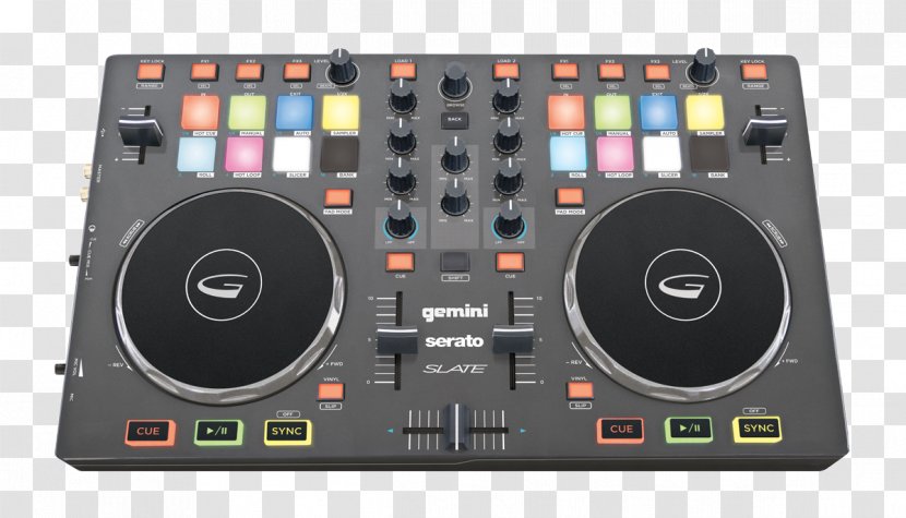 DJ Controller Gemini Slate 4 Disc Jockey Sound Products - Electronics Transparent PNG