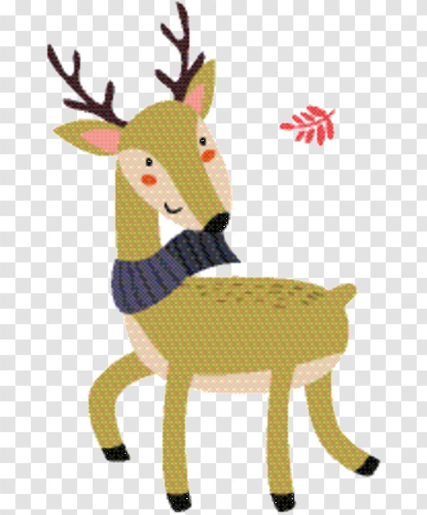 Reindeer Cartoon - Antler - Tail Transparent PNG