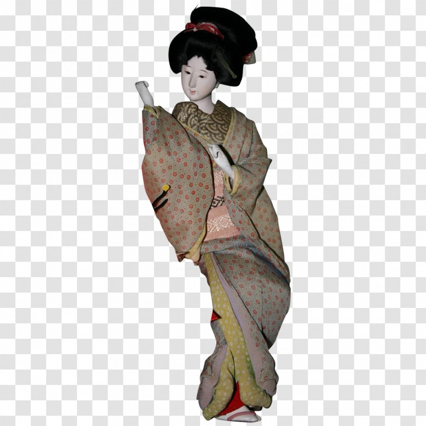 Geisha Costume - Japanese Doll Kimono Transparent PNG