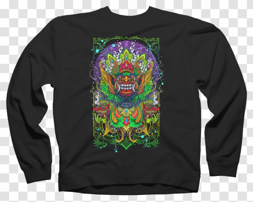 Hoodie T-shirt Sweater Crew Neck Bluza - Top Transparent PNG