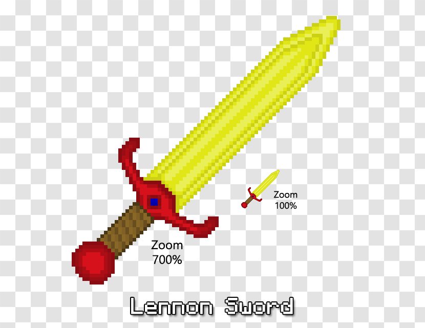 Minecraft Mods Pixel Art Xbox 360 - Diamond Sword - Golden Snitch Transparent PNG