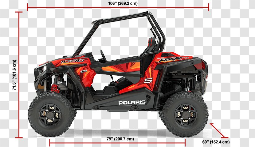 Polaris RZR Industries Side By Motorcycle All-terrain Vehicle - Automotive Tire Transparent PNG
