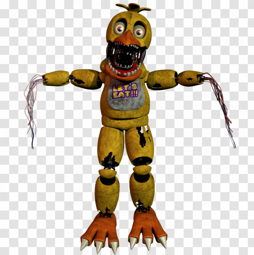 Five Nights At Freddy's 2 4 FNaF World - Drawing - Withered Transparent PNG