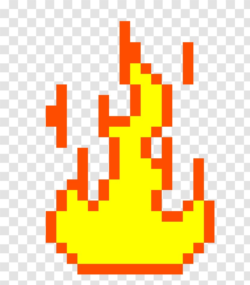 Pixel Art Fire Flame - Point Transparent PNG