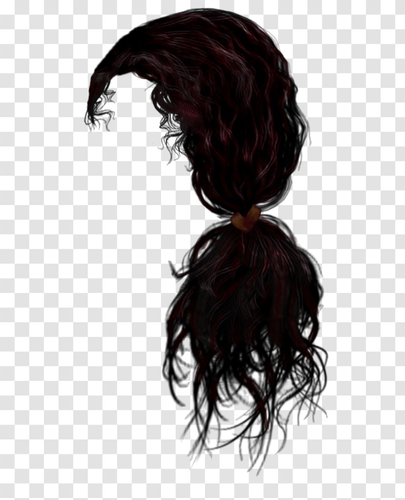 Hair Transplantation Wig Long - Red - 4 Transparent PNG