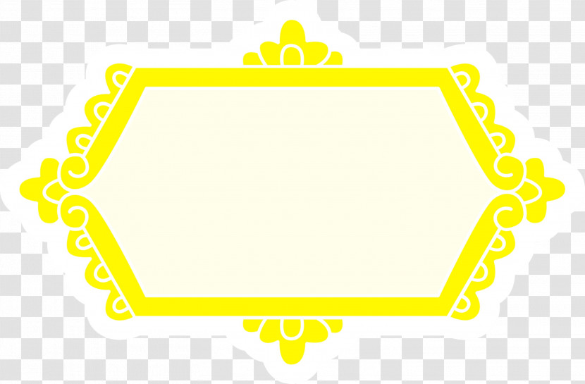 Yellow Pattern Line Area Meter Transparent PNG
