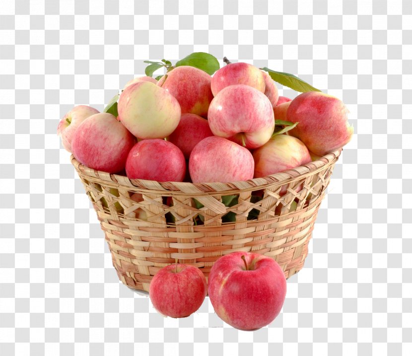 The Basket Of Apples Fruit Gift - Natural Foods Transparent PNG