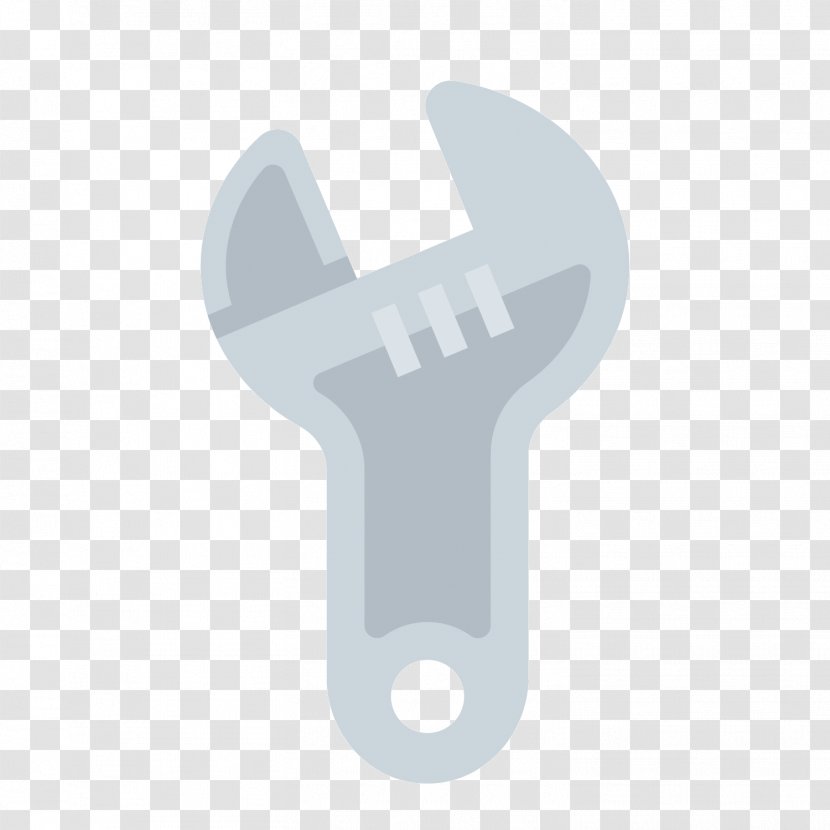 Wrench Tool Icon - Gray Spanner Transparent PNG