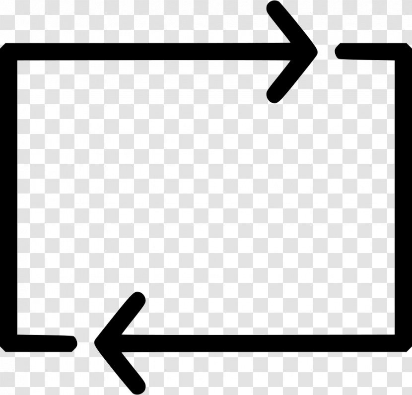 Arrow - Black And White - Rectangle Transparent PNG