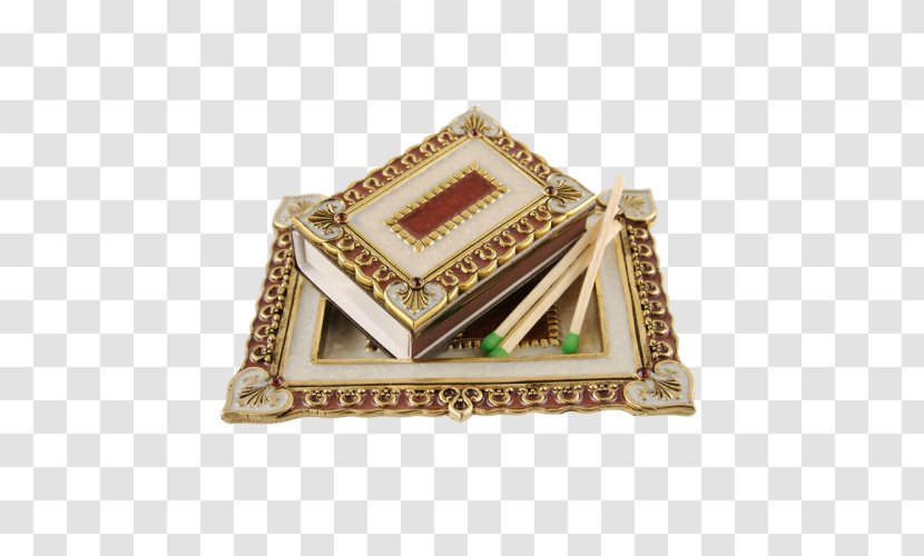 Jewellery Rectangle - Brass - Hand Painted Gift Box Transparent PNG
