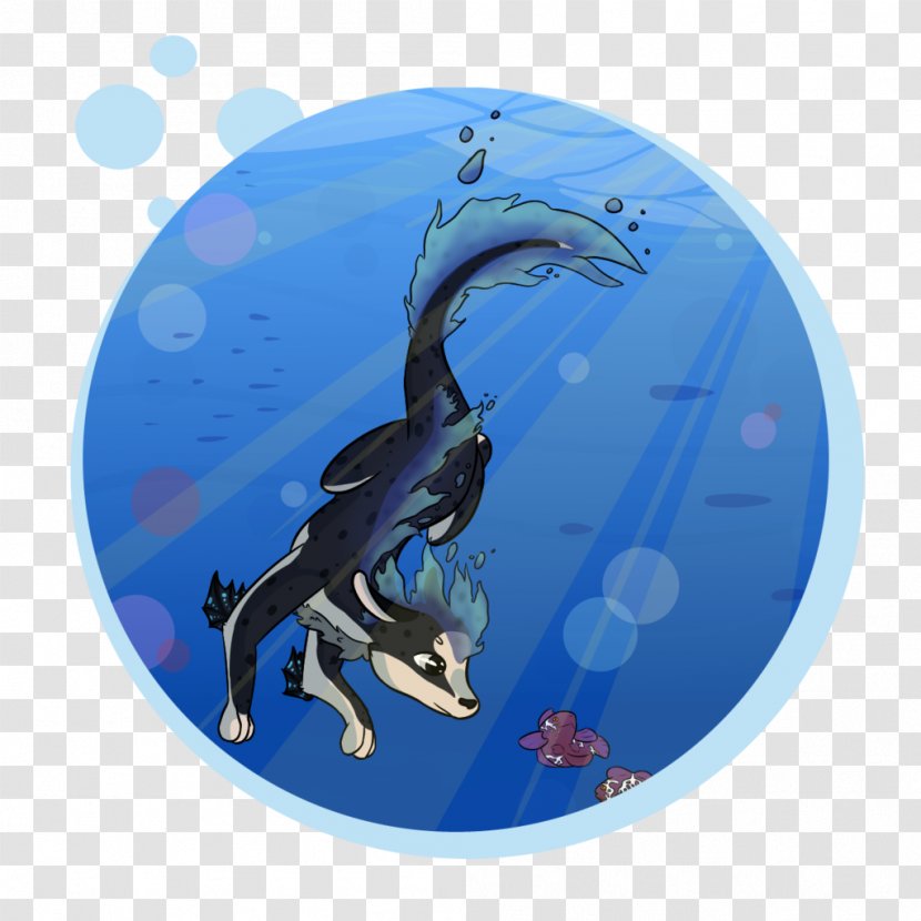Marine Mammal Cobalt Blue - Organism - Swimming Poster Transparent PNG