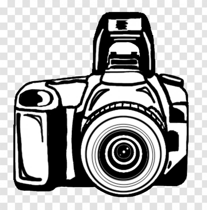 Photography Black And White Instant Camera Clip Art - Digital Cameras Transparent PNG