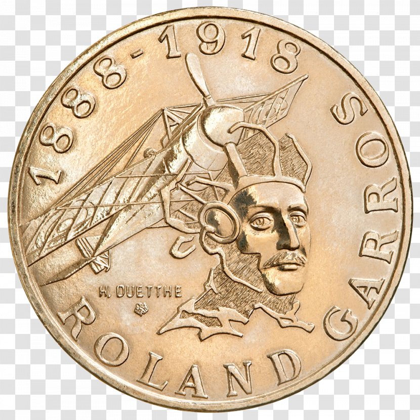 French Open Pièce De 10 Francs Roland Garros Coin France Euro Transparent PNG