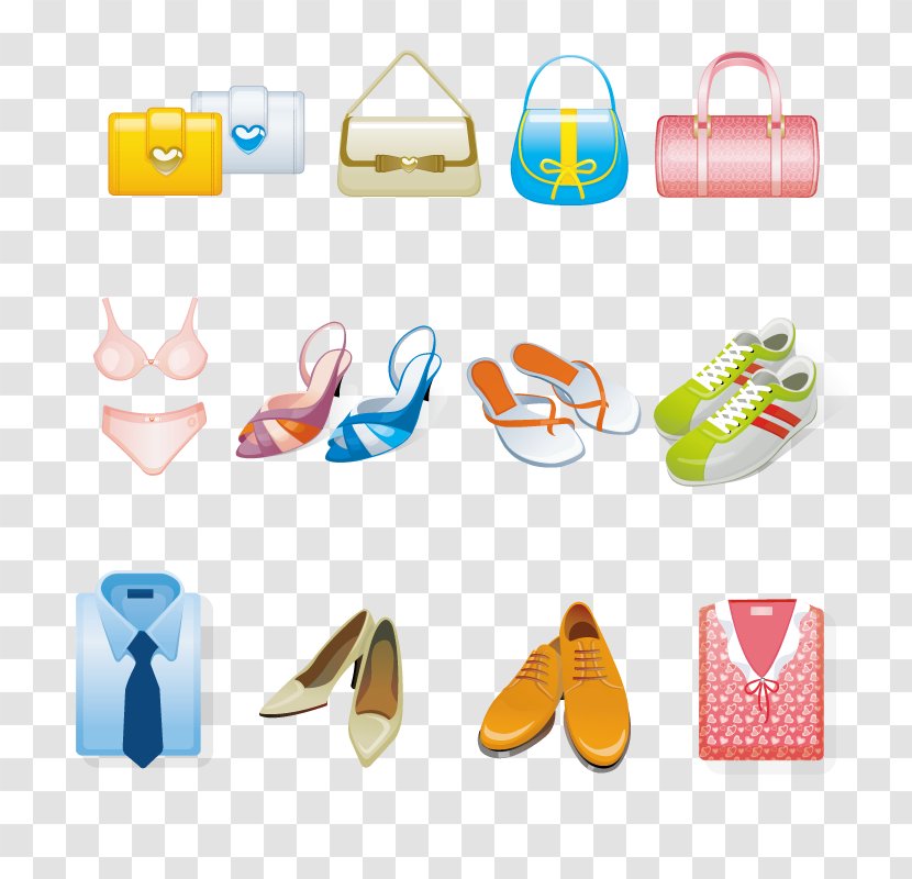 Shoe Clothing Handbag Clip Art - Party Hat - Shoes Bag Transparent PNG