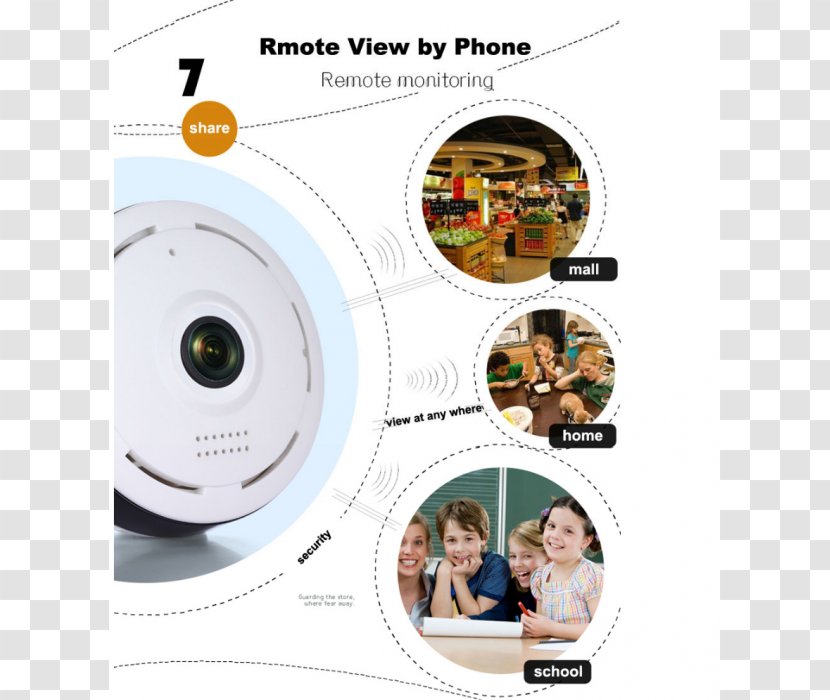 IP Camera Closed-circuit Television Wireless Security Fisheye Lens - Highdefinition Transparent PNG