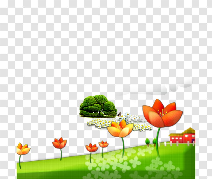 Children's Day Poster - Child - Flower Meadow Transparent PNG
