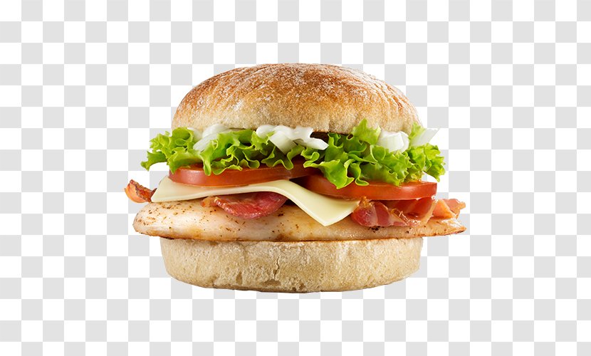 Hamburger Cheeseburger Chicken Sandwich Bacon Fast Food - Vegetarian Transparent PNG